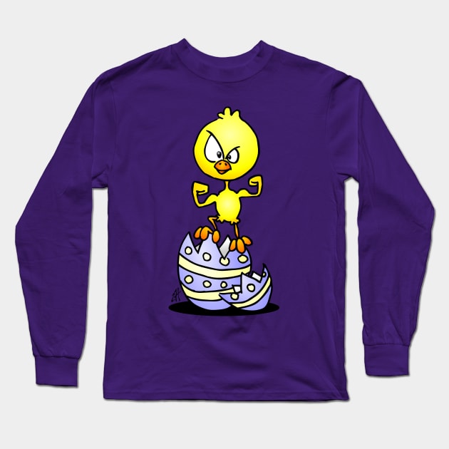 Easter chick Long Sleeve T-Shirt by Cardvibes